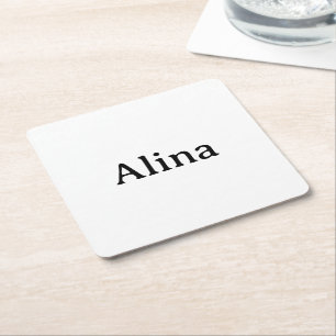 Brand Promotion 4" x 4" Square Paper Coaster