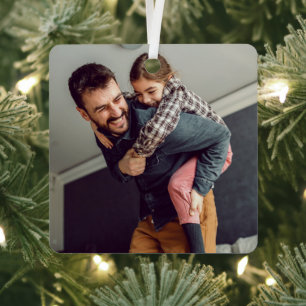 Brand Promotion Photo Metal Square Ornament