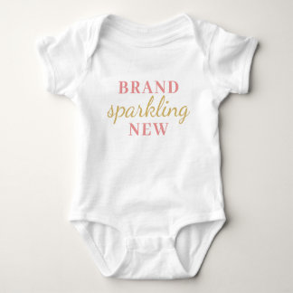 “Brand Sparkling New” baby bodysuit
