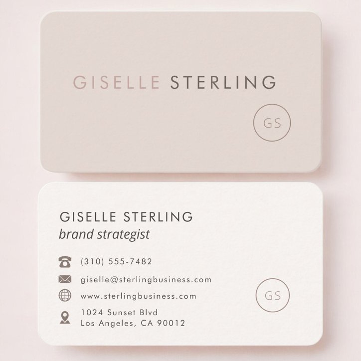 Brand Strategist Feminine Professional Business Card
