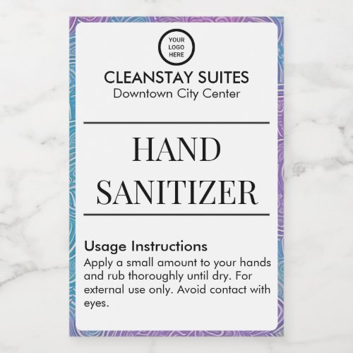 Brandable Hospitality Guest Hand Sanitizer Label