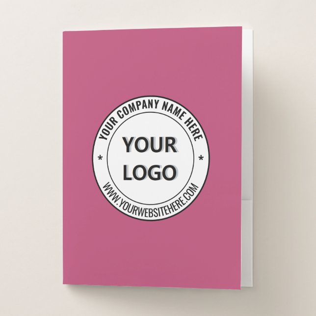 Brande Business Logo Presentation Folders Template (Front)