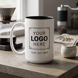 Branded Brand Logo Two-Tone Coffee Mug