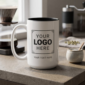Branded Brand Logo Two-Tone Coffee Mug