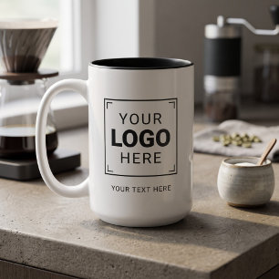Branded Brand Logo Two-Tone Coffee Mug