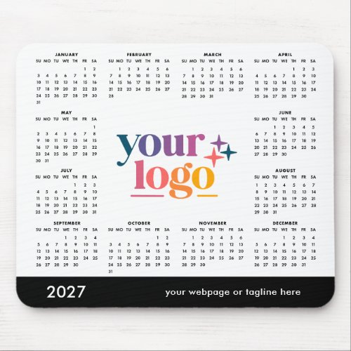 Branded Business 2027 Full Year Mouse Pad Calendar