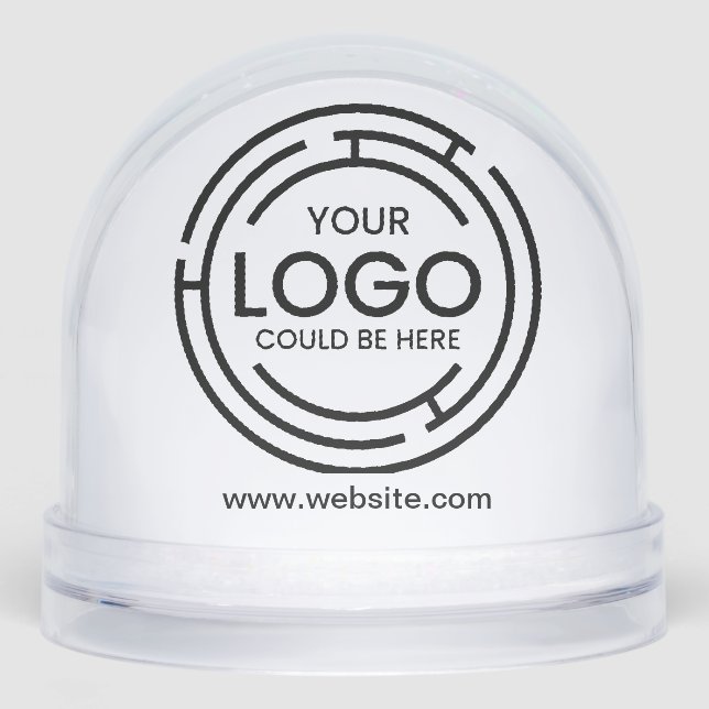 Branded Business Logo Picture Corporate  Snow Globe (Front)