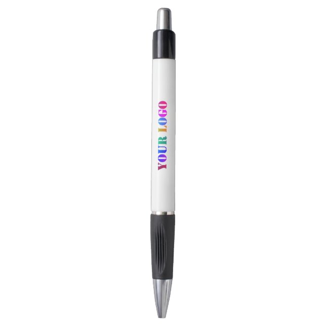 Branded Business Logo Text Promotional Pen Example (Front Vertical)