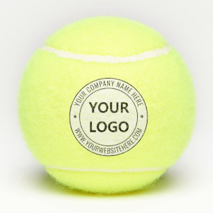 Branded Business Logo Text Tennis Balls Template