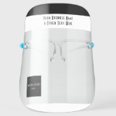 Branded Business Personal Logo Face Shield (Front)