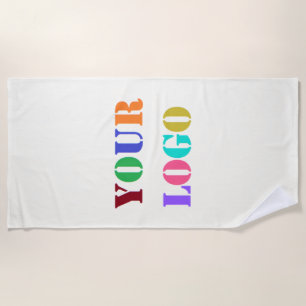 Branded Business Promotional Beach Towel Example