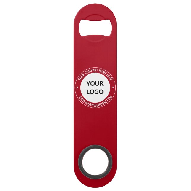 Branded Business Promotional Bottle Opener Example (Front)