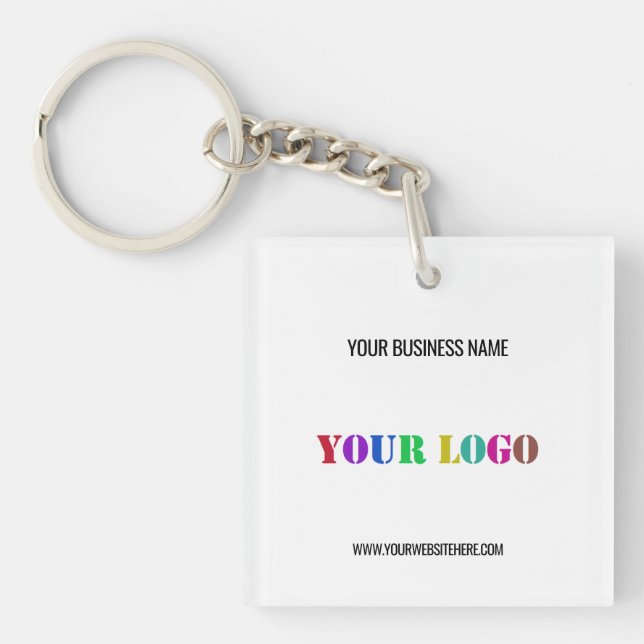 Branded Business Promotional Keychain Template (Front)