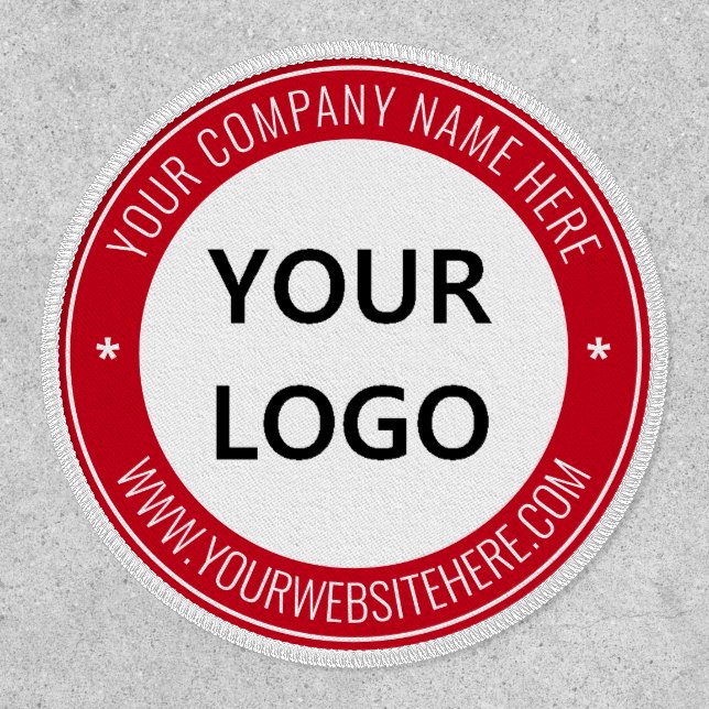 Branded Business Promotional Round Patch Example (Front)