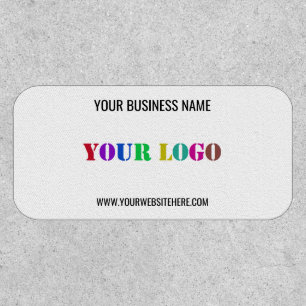 Branded Company Logo and Custom Text Patch Example