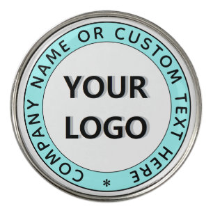 Branded Company Logo and Text Golf Ball Marker
