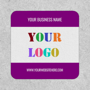 Branded Company Logo and Text Patches Template