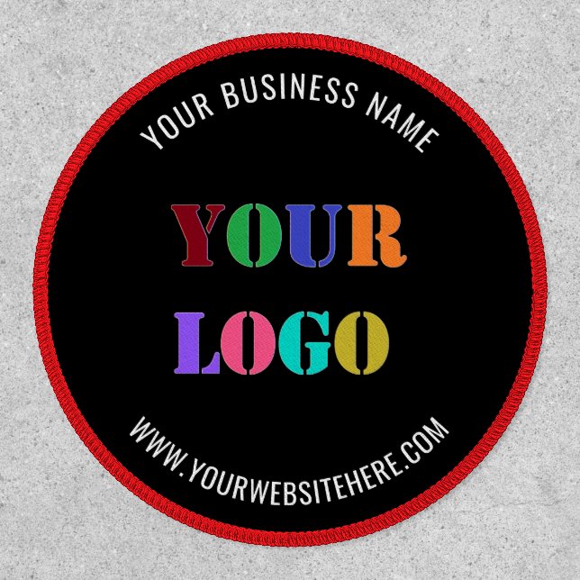 Branded Company Logo Custom Text Patch Example (Front)