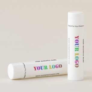 Branded Company Logo Promotional Lip Balm Template
