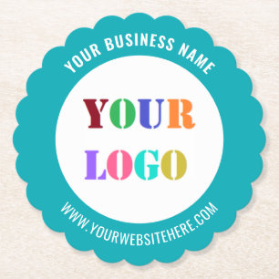 Branded Company Logo Promotional Paper Coasters