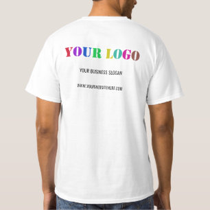 Branded Company Logo Text Business T-Shirt Example