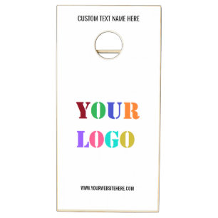 Branded Company Logo Text Cornhole Set Template
