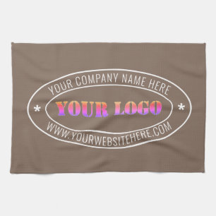 Branded Custom Business Logo Kitchen Towel Example