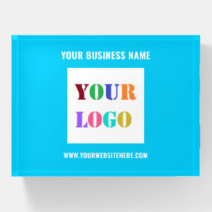 Branded Custom Business Logo Text Paperweight