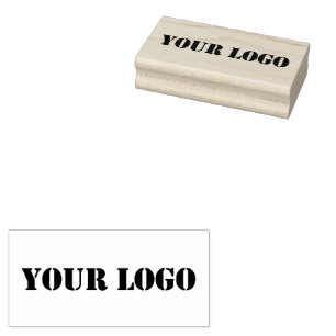 Branded Custom Company Logo Rubber Stamp Example