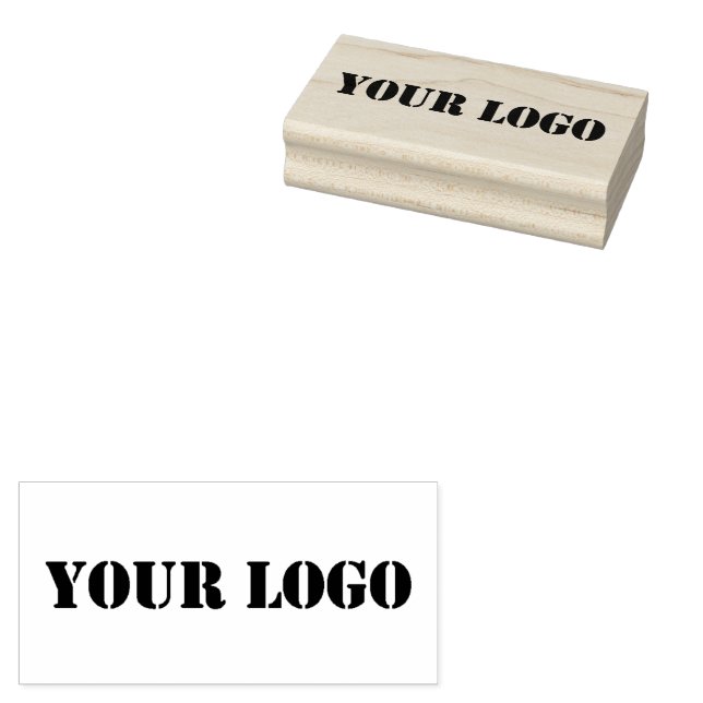 Branded Custom Company Logo Rubber Stamp Example (Stamped)