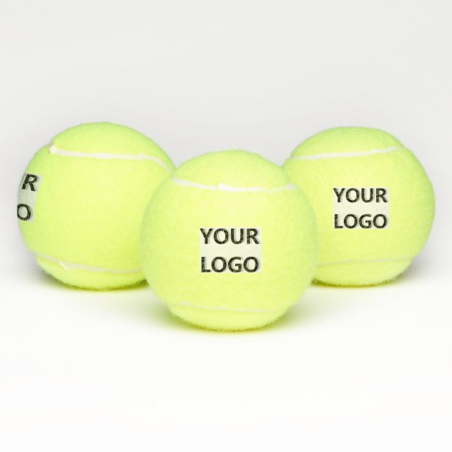 Branded Custom Company Logo Tennis Balls Template (Multi)