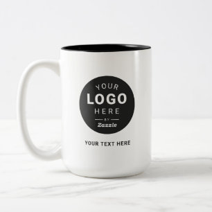 Branded Custom Logo Promotional Business Two-Tone Coffee Mug