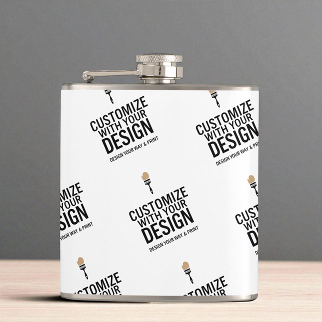 Branded Custom Minimalist Personalized Company  Flask (Creator Uploaded)