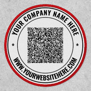 Branded Custom QR Code and Text Patch Example