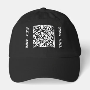 Branded Custom QR Code Personalized Hat Example