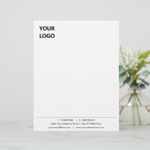 Branded Design Your Business Letterhead Example