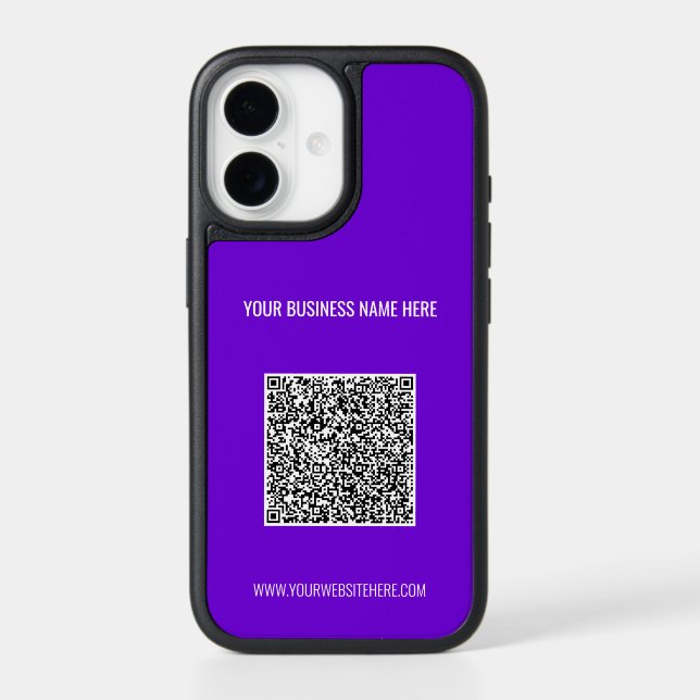 Branded Design Your QR Code iPhone Case Example (Back)