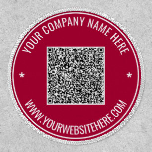 Branded Design Your QR Code Patch Add Custom Text