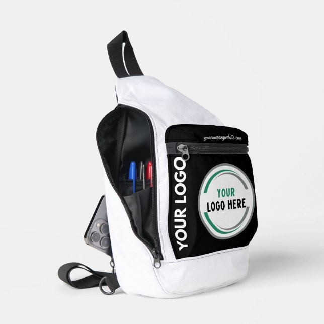 Branded Distinctive Backpack for Company or School Sling Bag (Open)