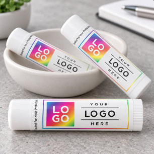 Branded Full Color Business Logo Promo Lip Balm