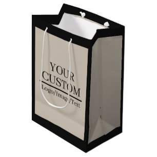 Branded Gift Bag with Custom Logo and Text