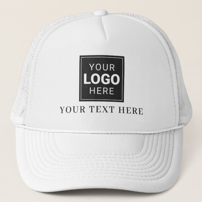 Branded Hat and Text with Your Logo (Front)