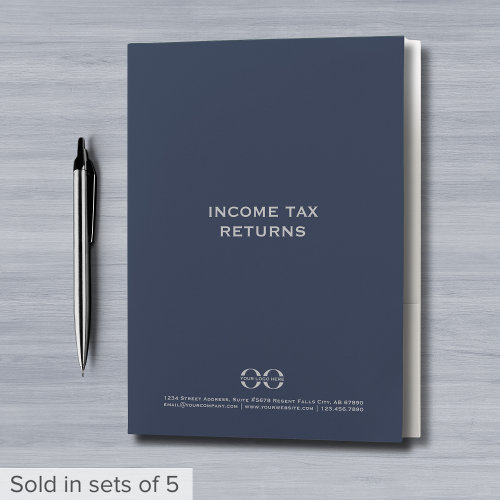 Branded Income Tax Folders
