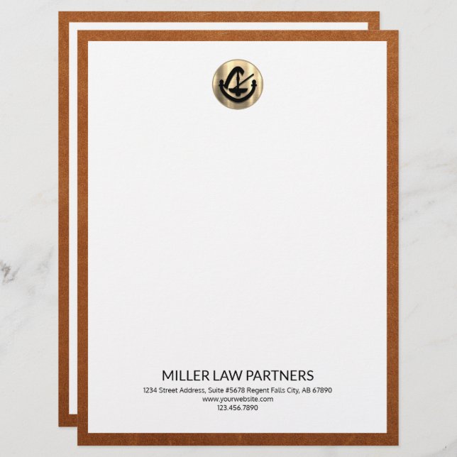 Branded Law Firm Letterhead (Front/Back)