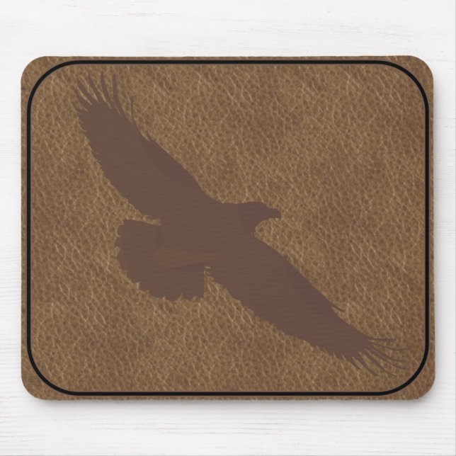 BRANDED LEATHER Eagle MOUSEPAD (Front)