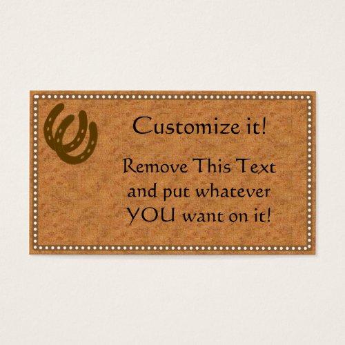 Branded Leather Profile Card Business Card Templates