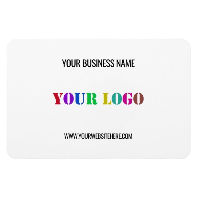 Branded Logo Business Promotional Magnet Template (Horizontal)