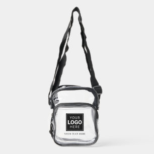 Branded Logo Clear Crossbody Bag