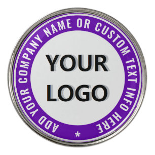 Branded Logo Custom Text Golf Ball Markers Example