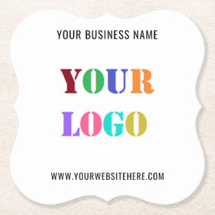Branded Logo Promotional Business Paper Coaster